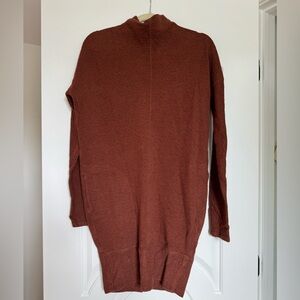 Rust-colored Lululemon sweater dress with pockets size 4!